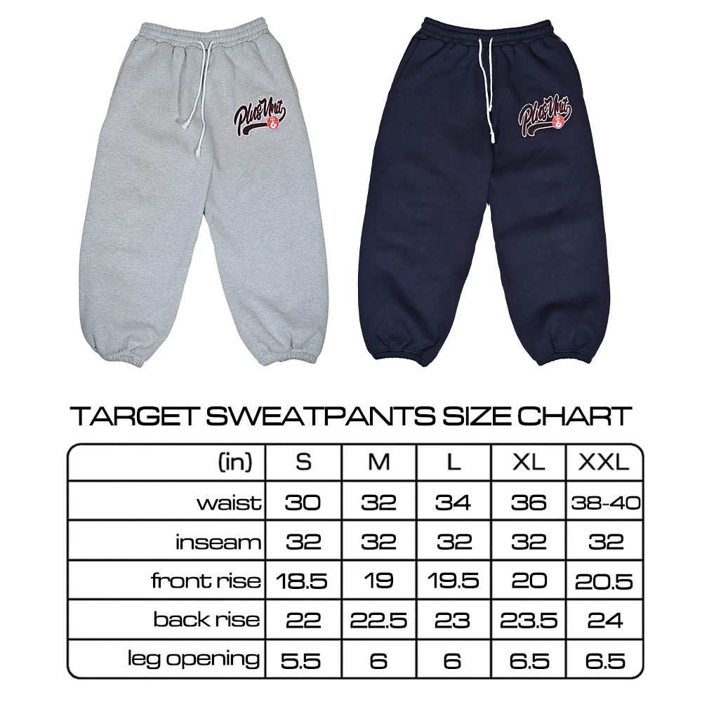 GREY TARGET SWEATPANTS